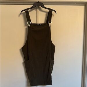 Dark Green Corduroy Overalls